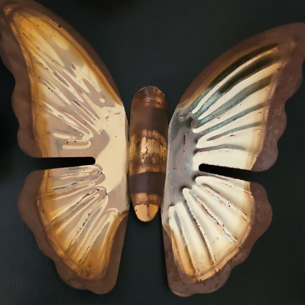 Home Interior Brass Butterflie Set/3 - Picture 2 of 9